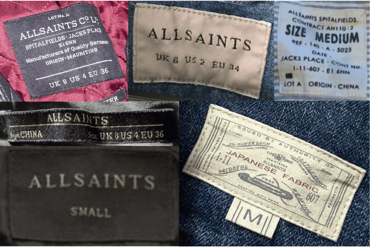 Simple 'Spitalfields' Tags label