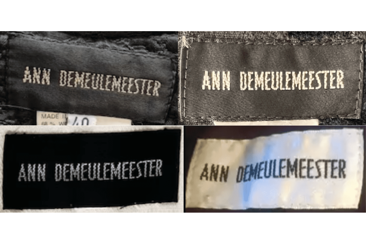 Hand-Stitched Black Tags label
