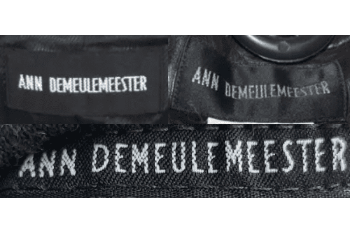 Refined Black-and-White Tags label