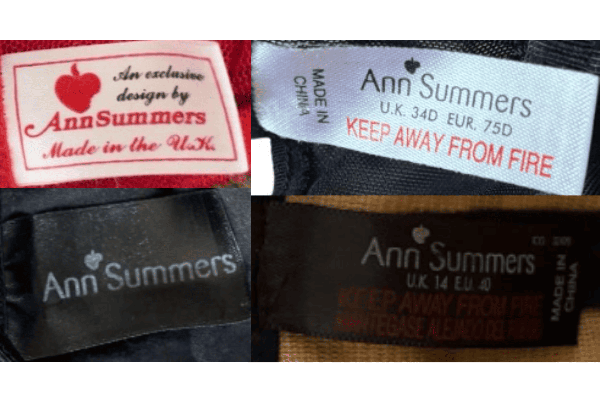 Bold Red-and-Black China Tags label