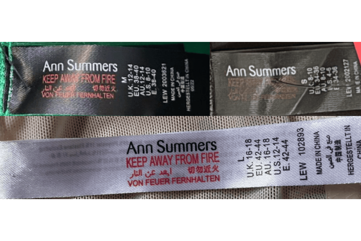 Multi-Language Warning Tags label