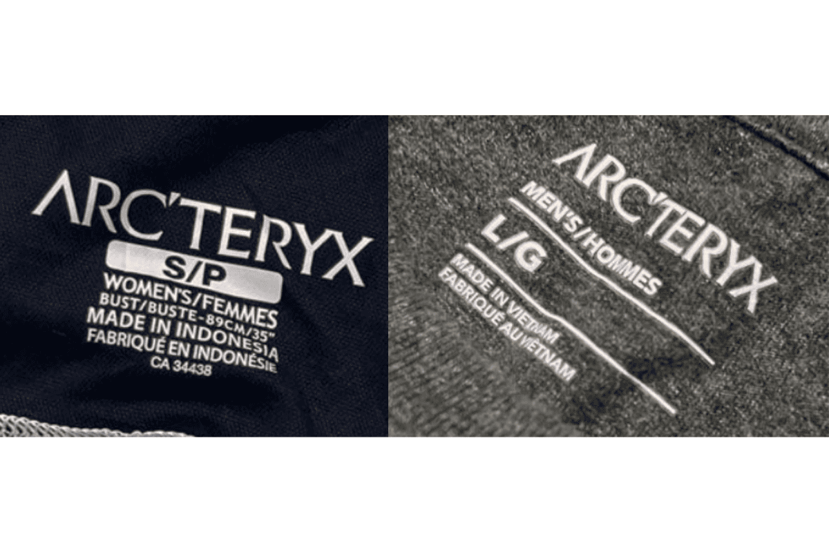 Screen-Printed Spec Tags label