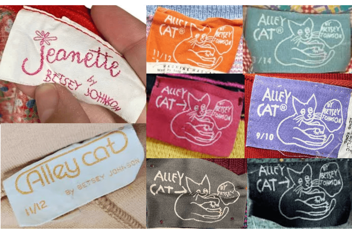 Alley Cat Illustrated Tags label