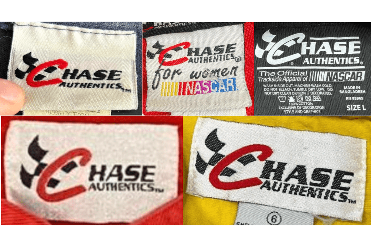 2000s NASCAR Branded Tags label