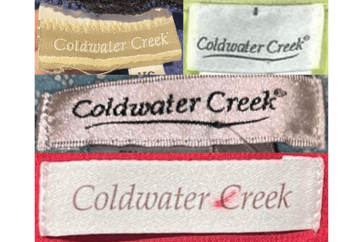 2000s Embroidered Top-Edge Tags label