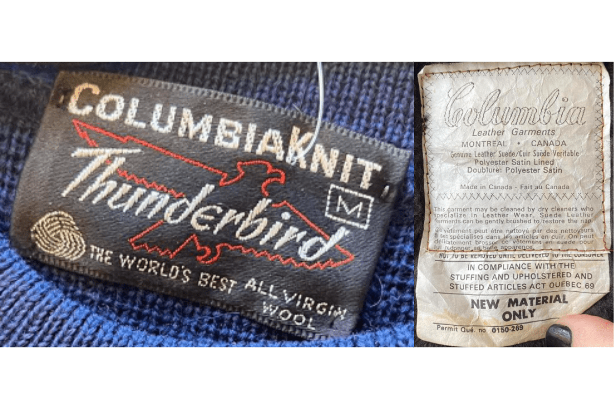 1960s Hat Company Tags label