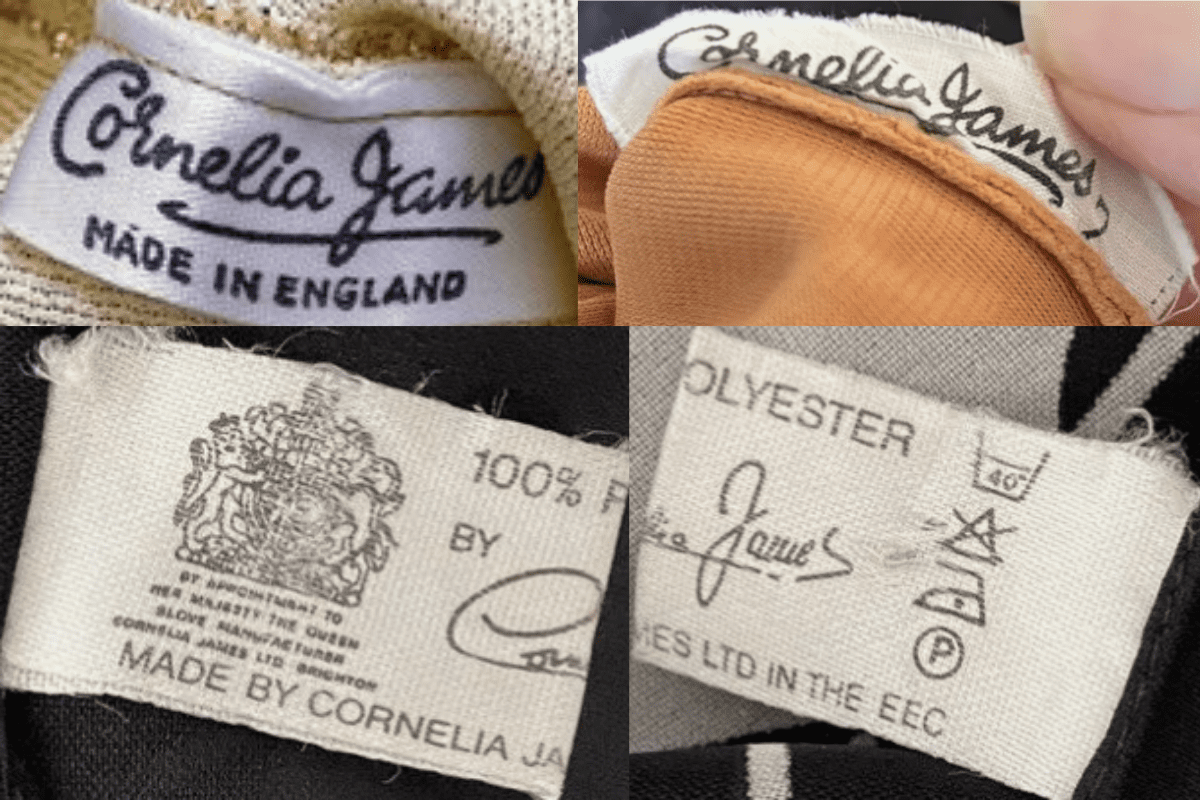 1960s Made in England Tags label