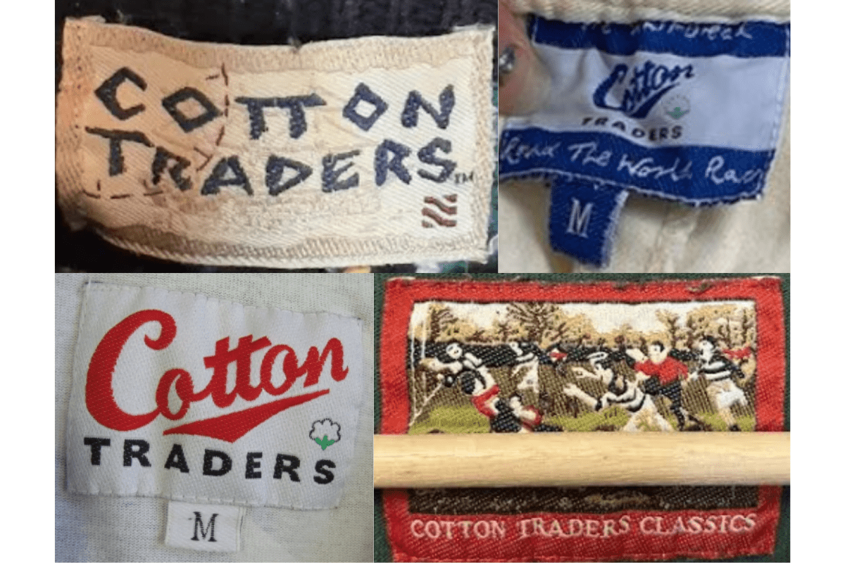 1990s Bold Logo Dark Tags label