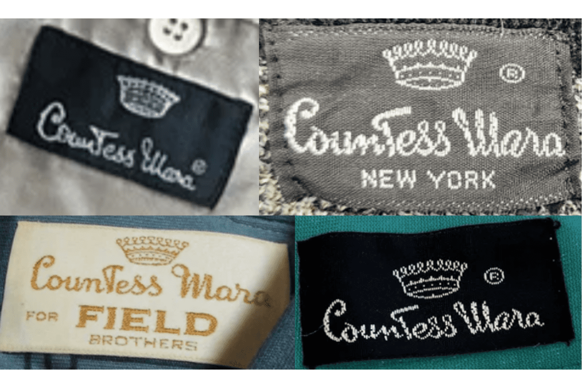 1980s Corporate Co-Branding Tags label