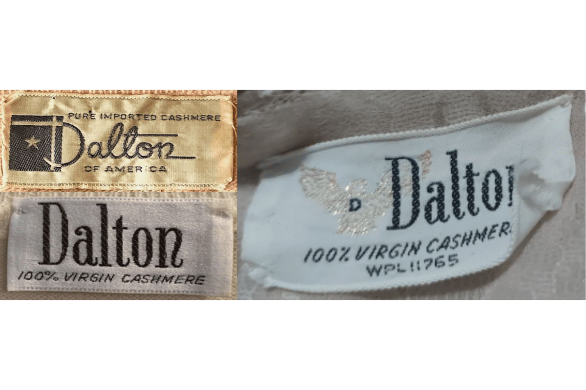 1950s Cashmere Script Tags label