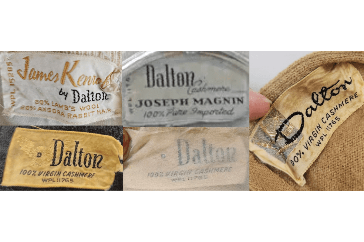 1960s Dalton of America Tags label