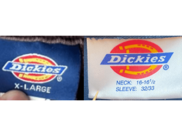 International Sizing Added label