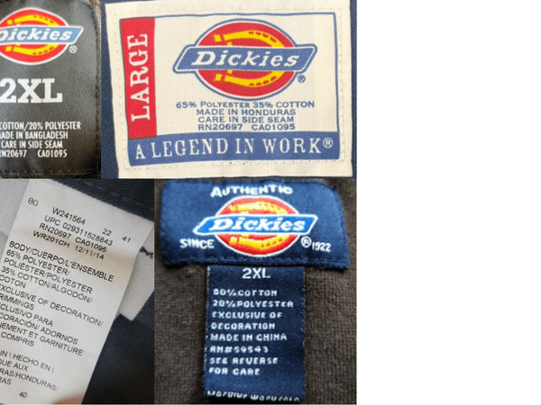 Refined International Tags label