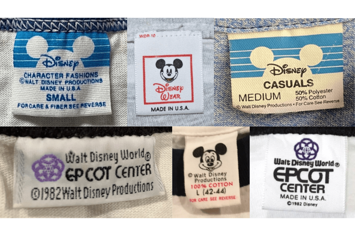 1980s Walt Disney Productions Tags label