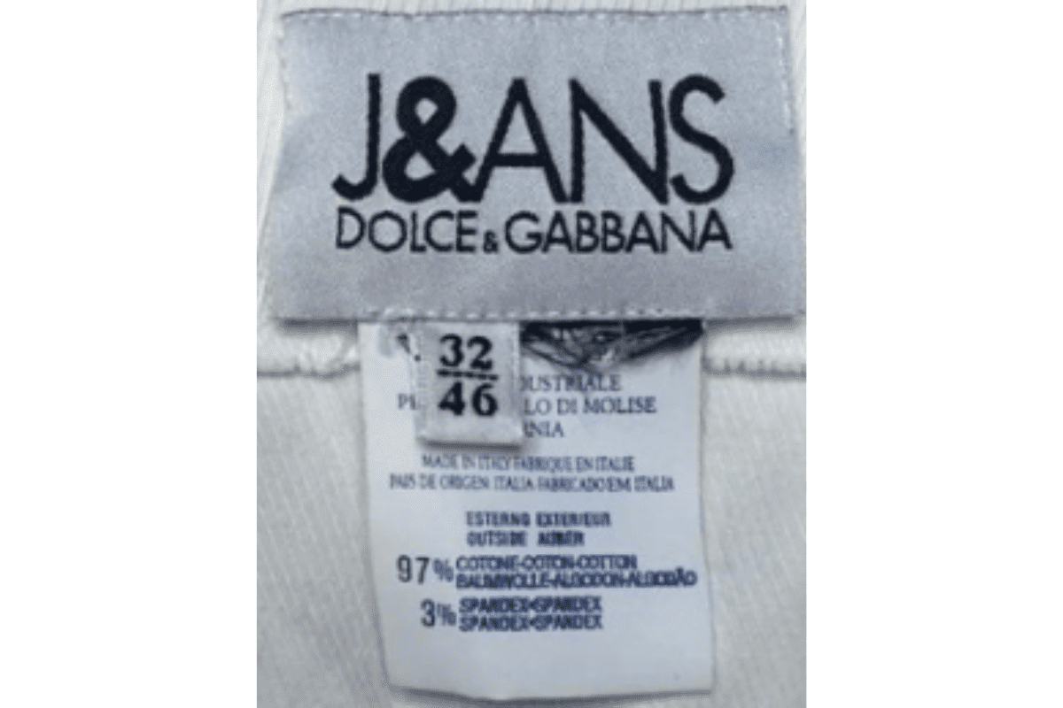 1980s Trademark Bold Tags label