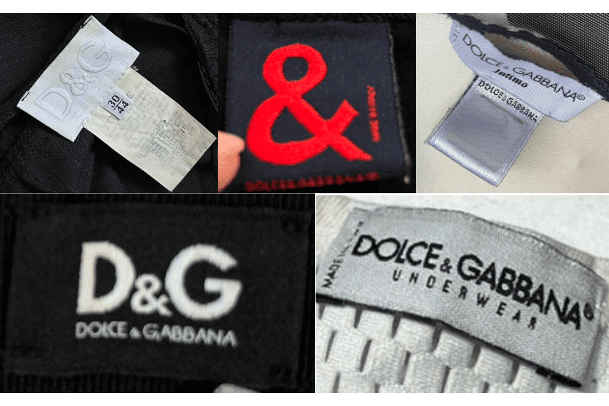2000s Navy Black Wide Rectangle Tags label