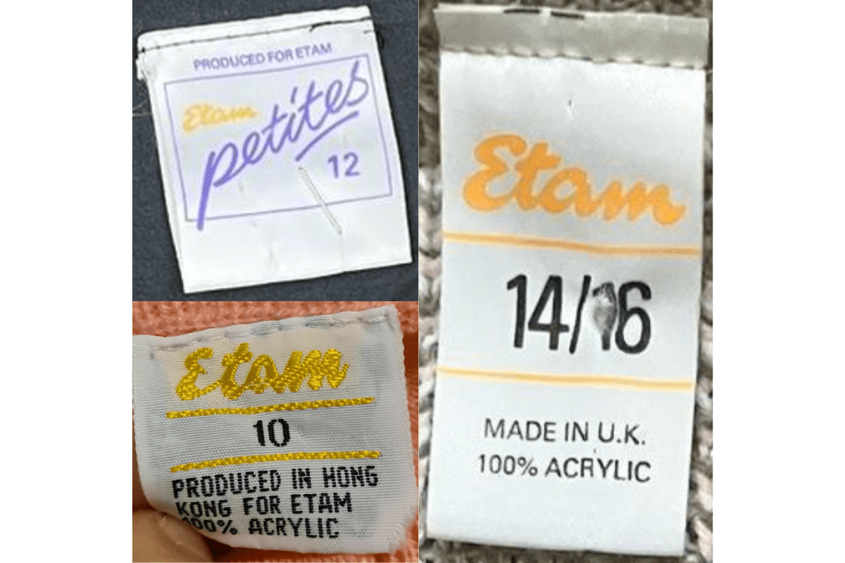 1950s–1970s Classic Script Tags label