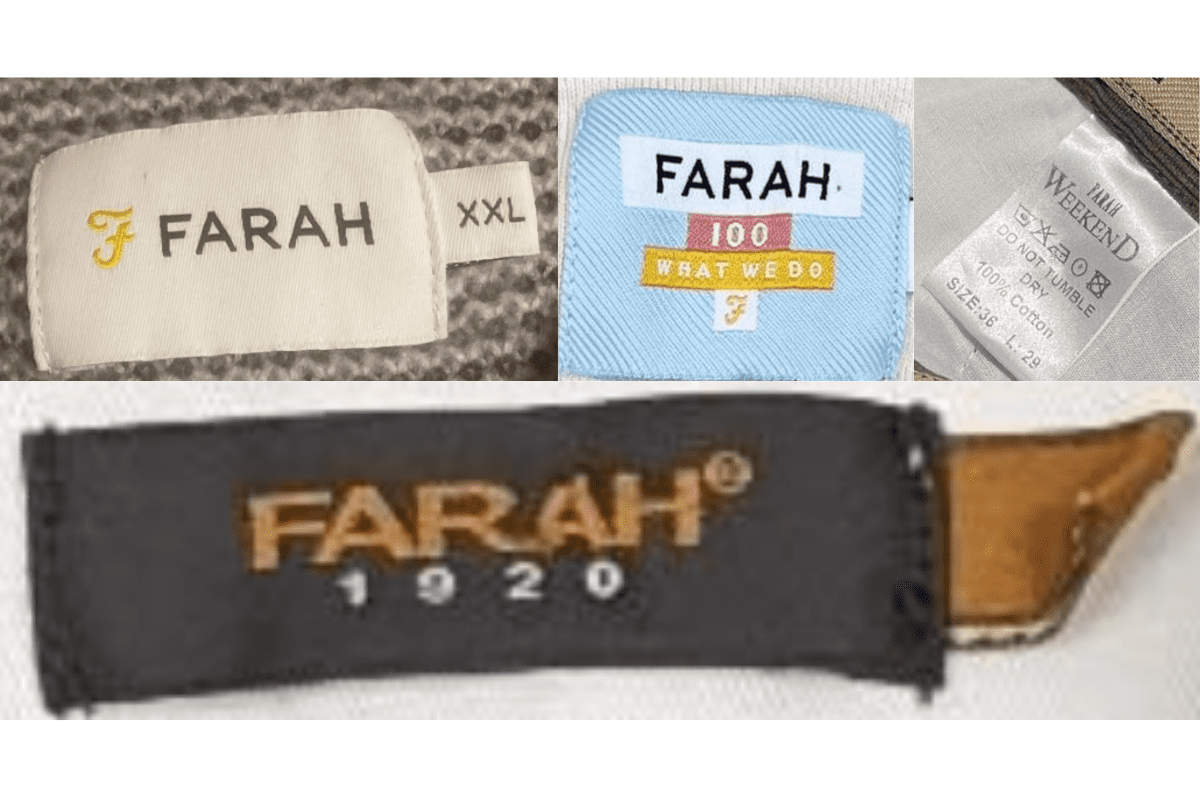 2000s–2010s Modern Farah Tags label