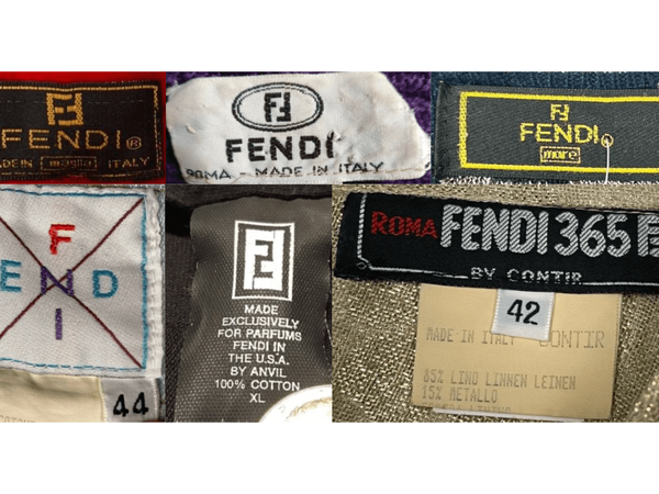 'FENDI Roma' Thick-Fabric Tags label