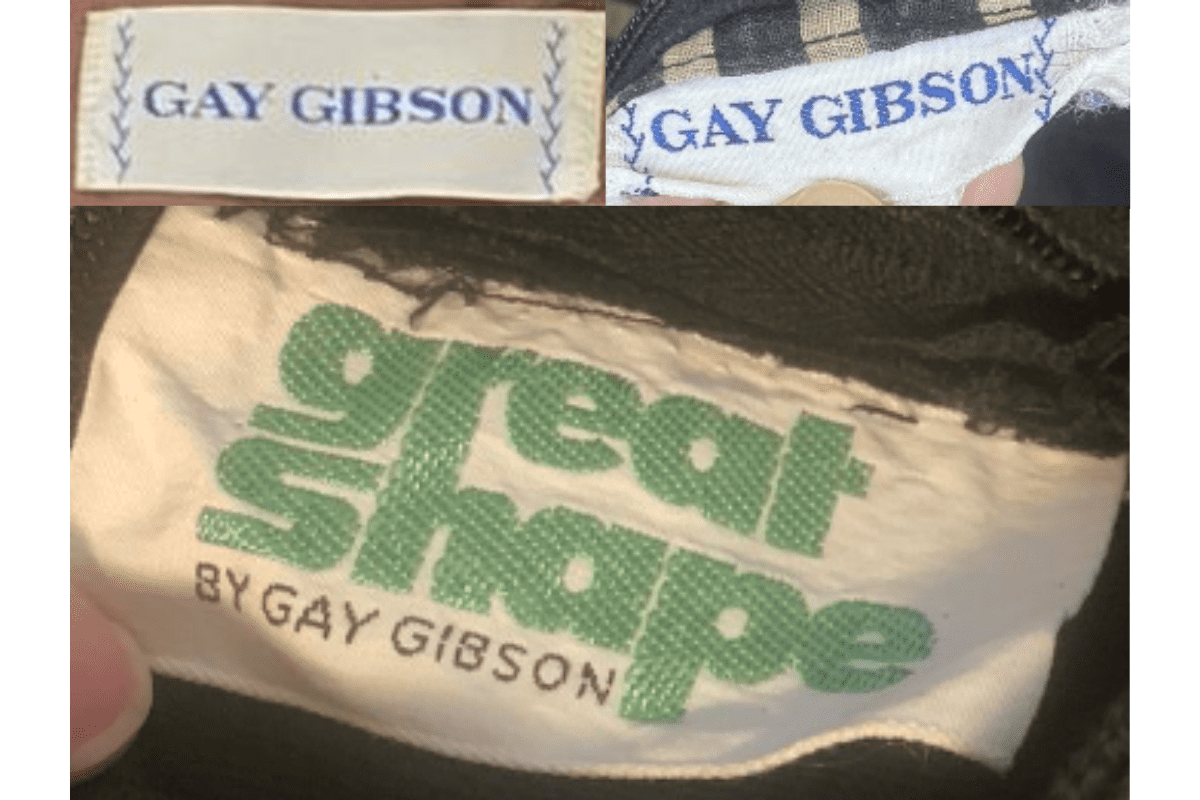 1960s Modernized Tags label