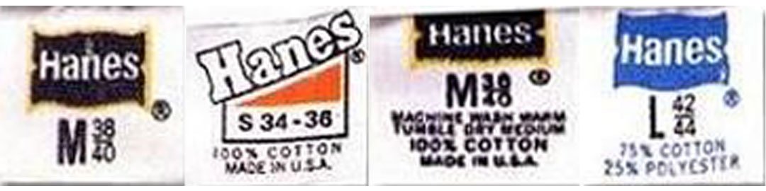 Mid-Century Hanes Blank label