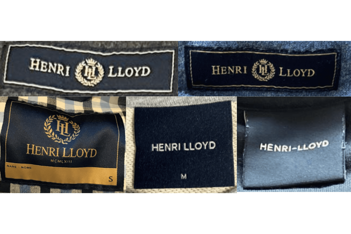 2010s vintage Henri Lloyd tags label