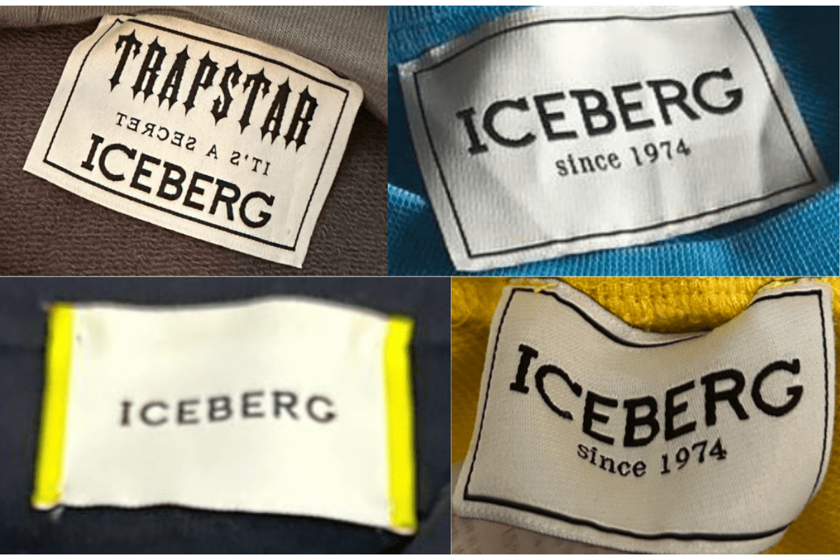2010s vintage Iceberg tags label