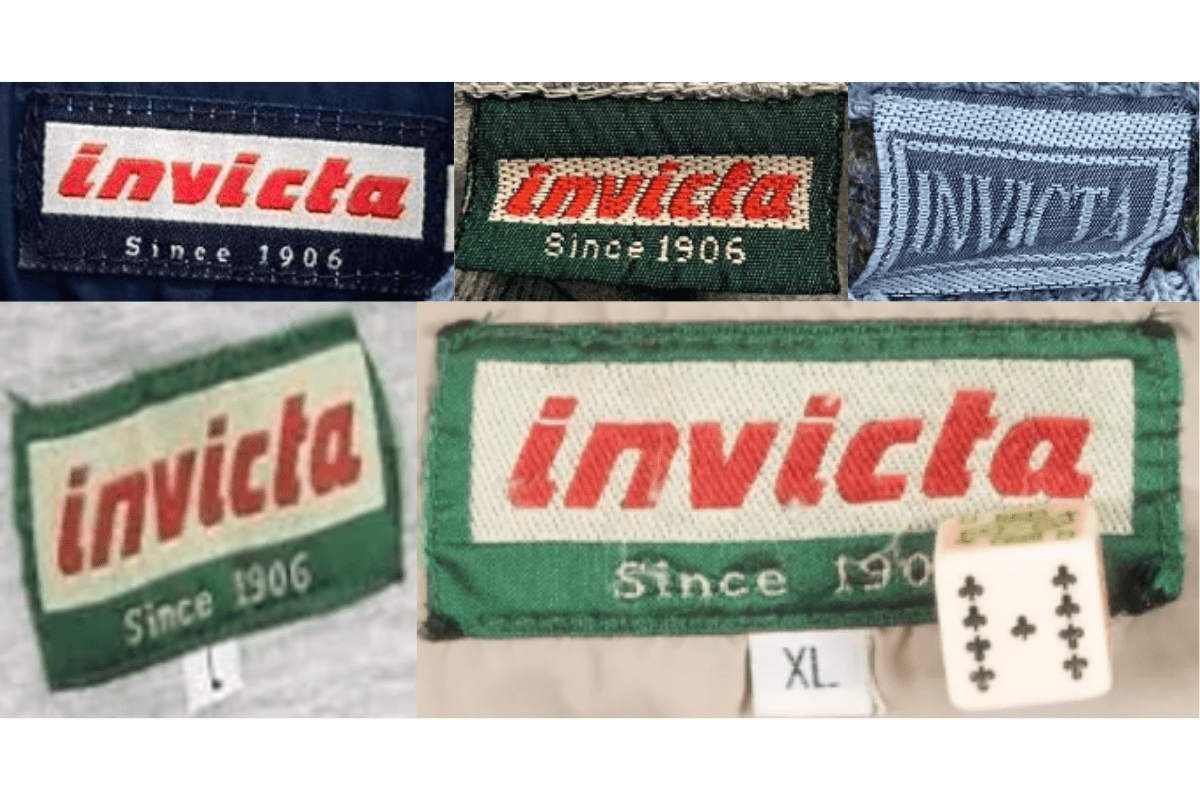 1990s vintage Invicta tags label
