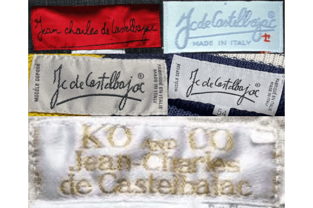 1980s vintage Jean-Charles de Castelbajac tags label