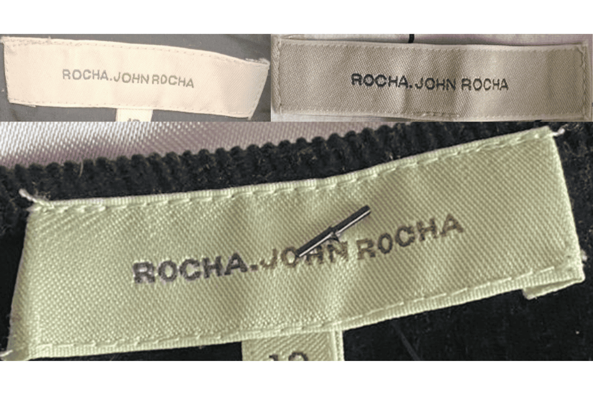 1990s vintage John Rocha tags label