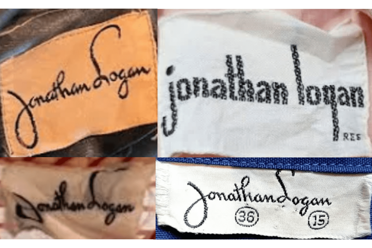 1950s vintage Jonathan Logan tags label