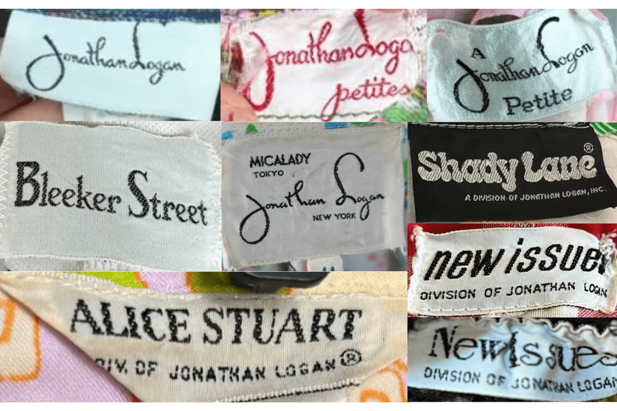 1970s vintage Jonathan Logan tags label