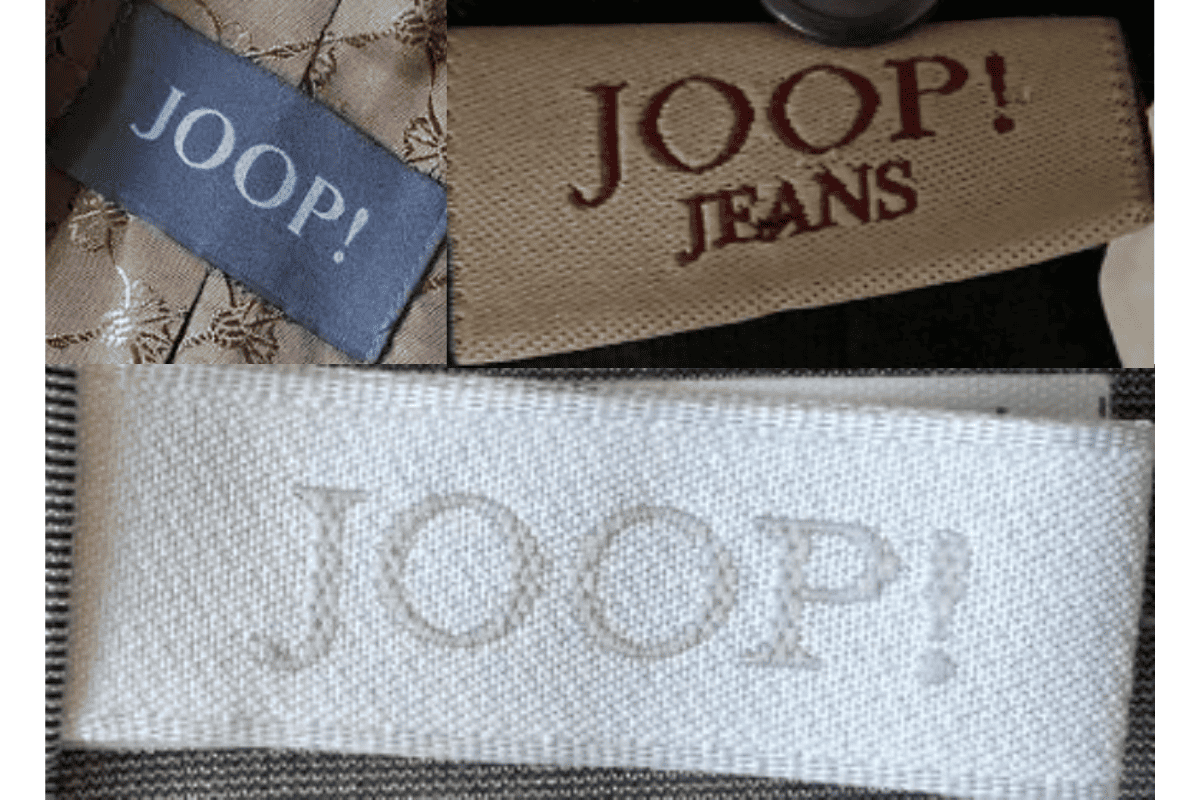2000s vintage Joop tags label