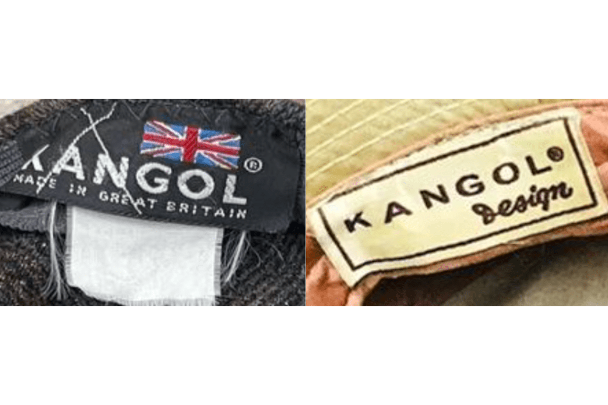 1980s vintage Kangol tags label