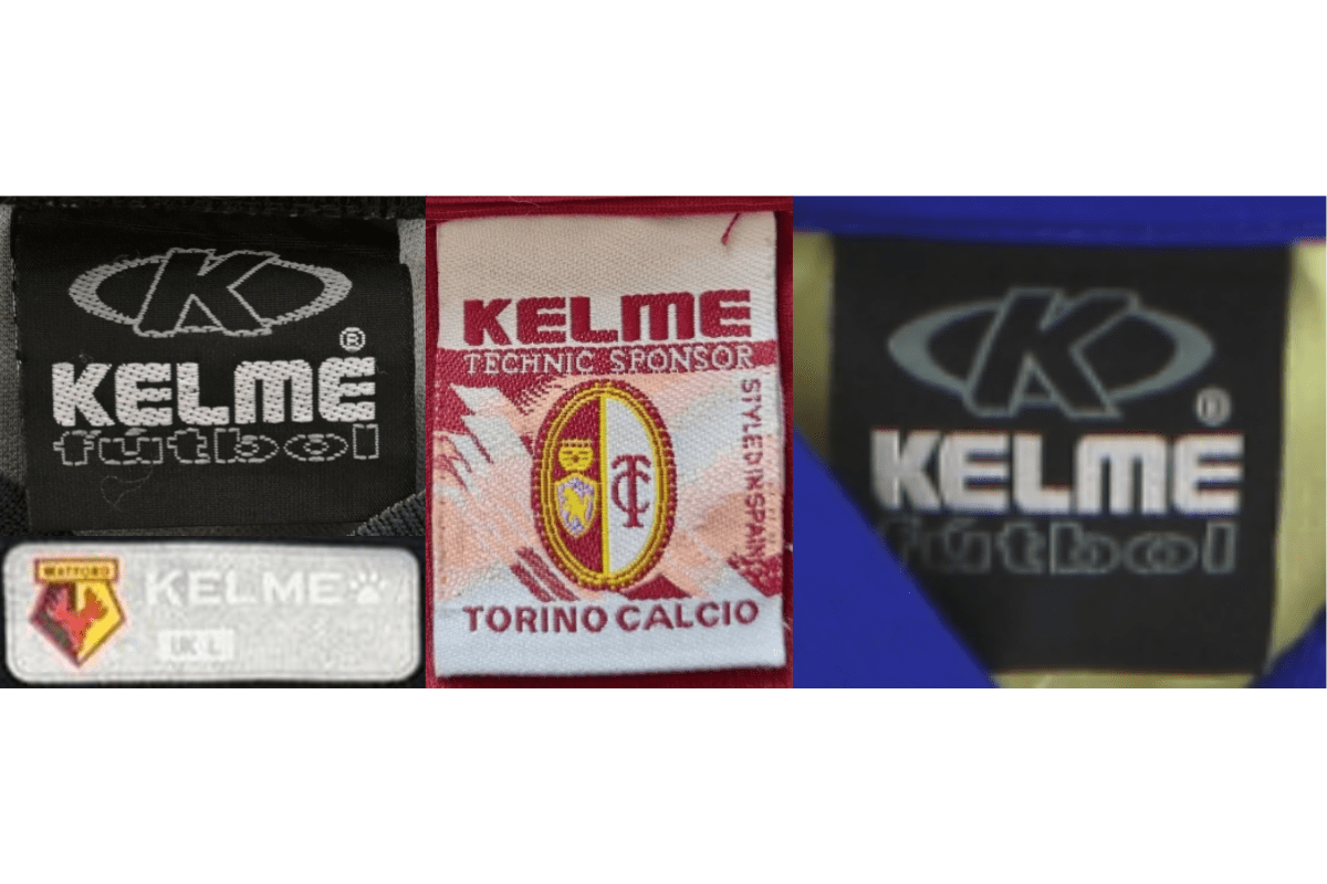 2000s vintage Kelme tags label