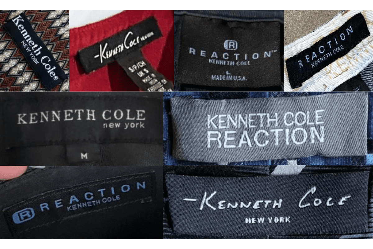 1990s vintage Kenneth Cole tags label