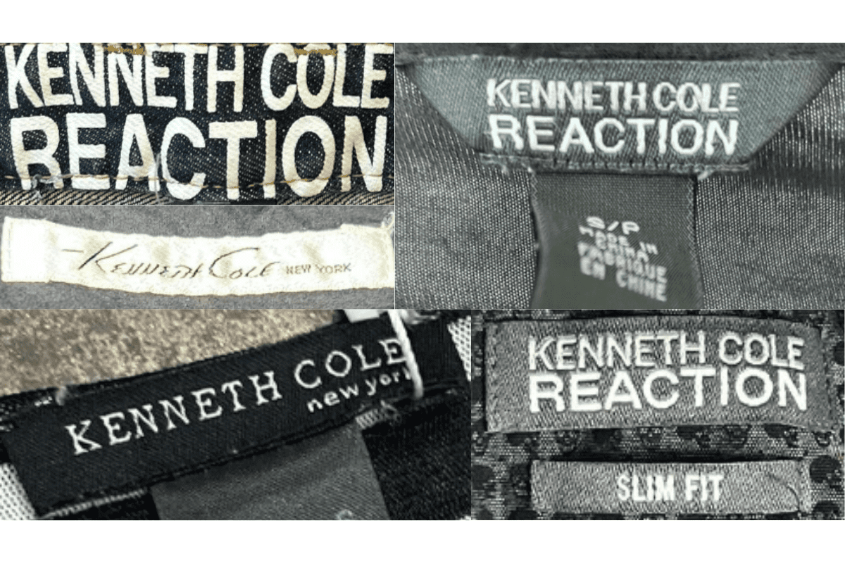 2000s vintage Kenneth Cole tags label