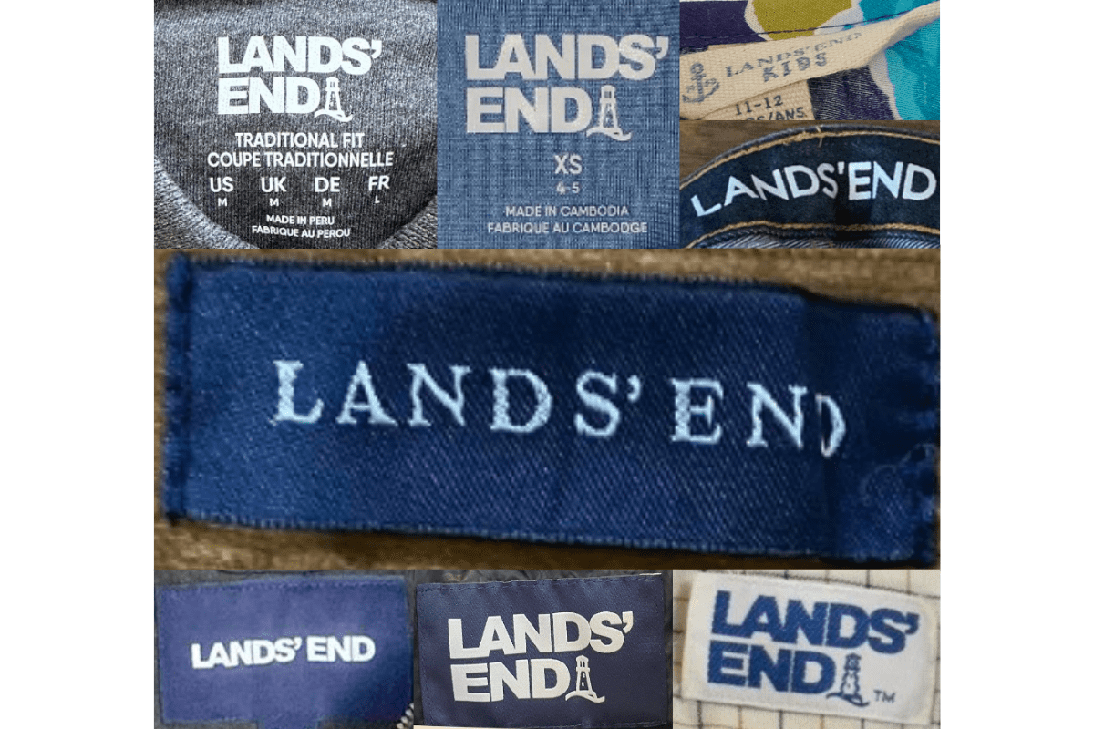 2010s vintage Lands’ End tags label