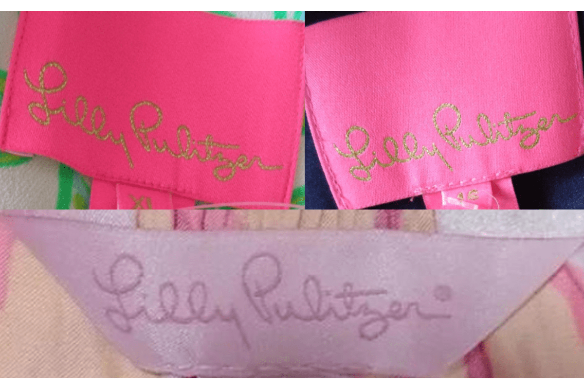 2010s vintage Lilly Pulitzer tags label