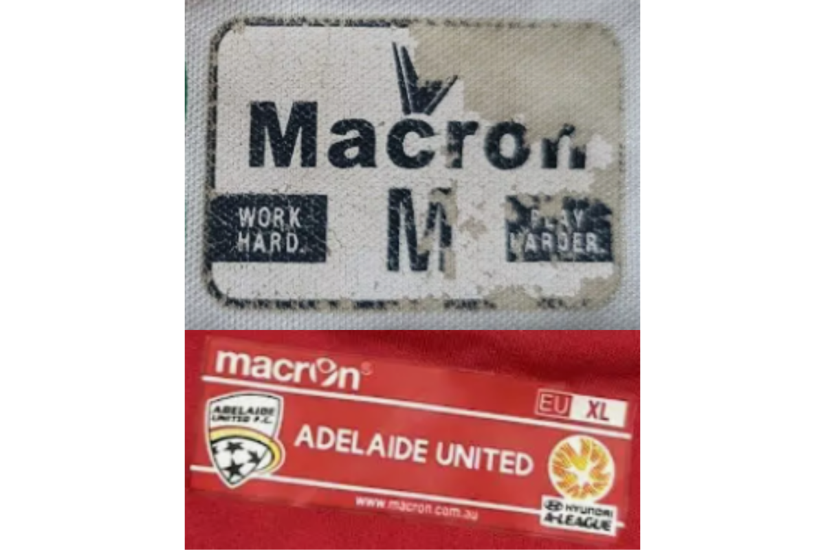 2000s vintage Macron tags label