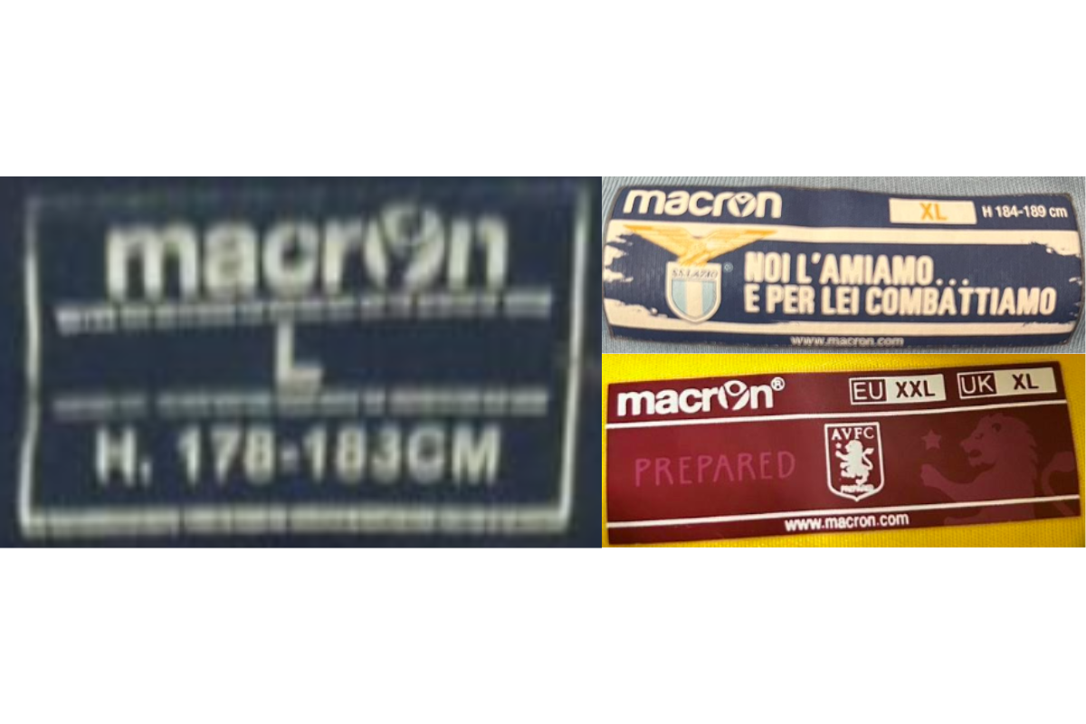 2010s vintage Macron tags label