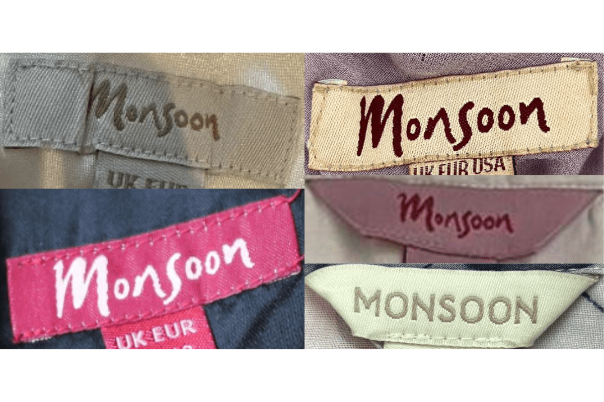 2000s vintage Monsoon tags label