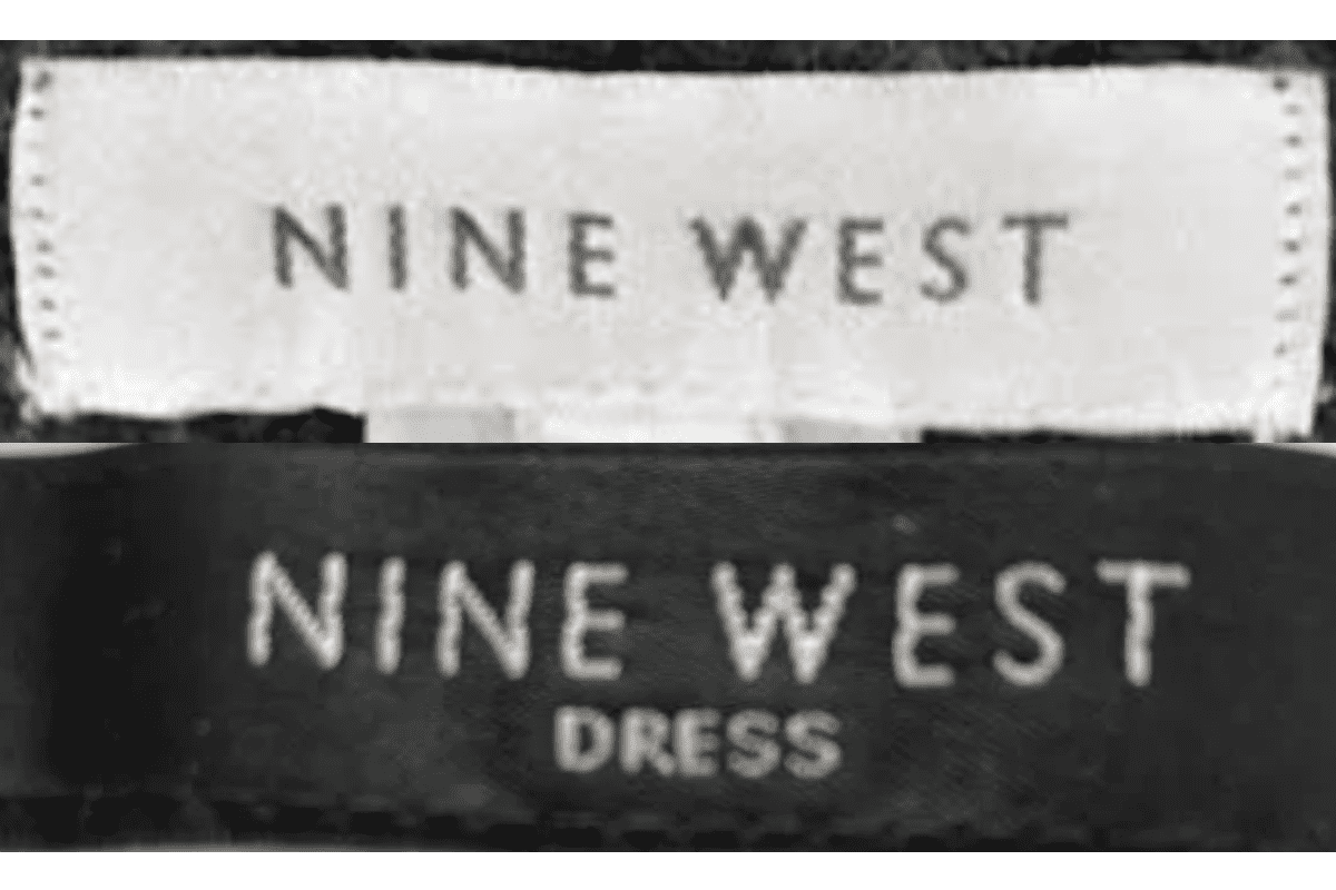 1980s vintage Nine West tags label