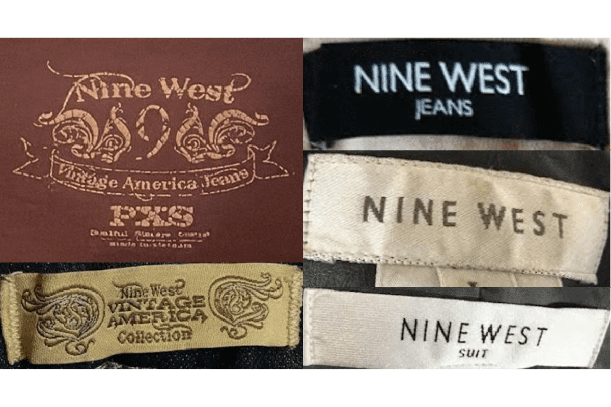 2000s vintage Nine West tags label