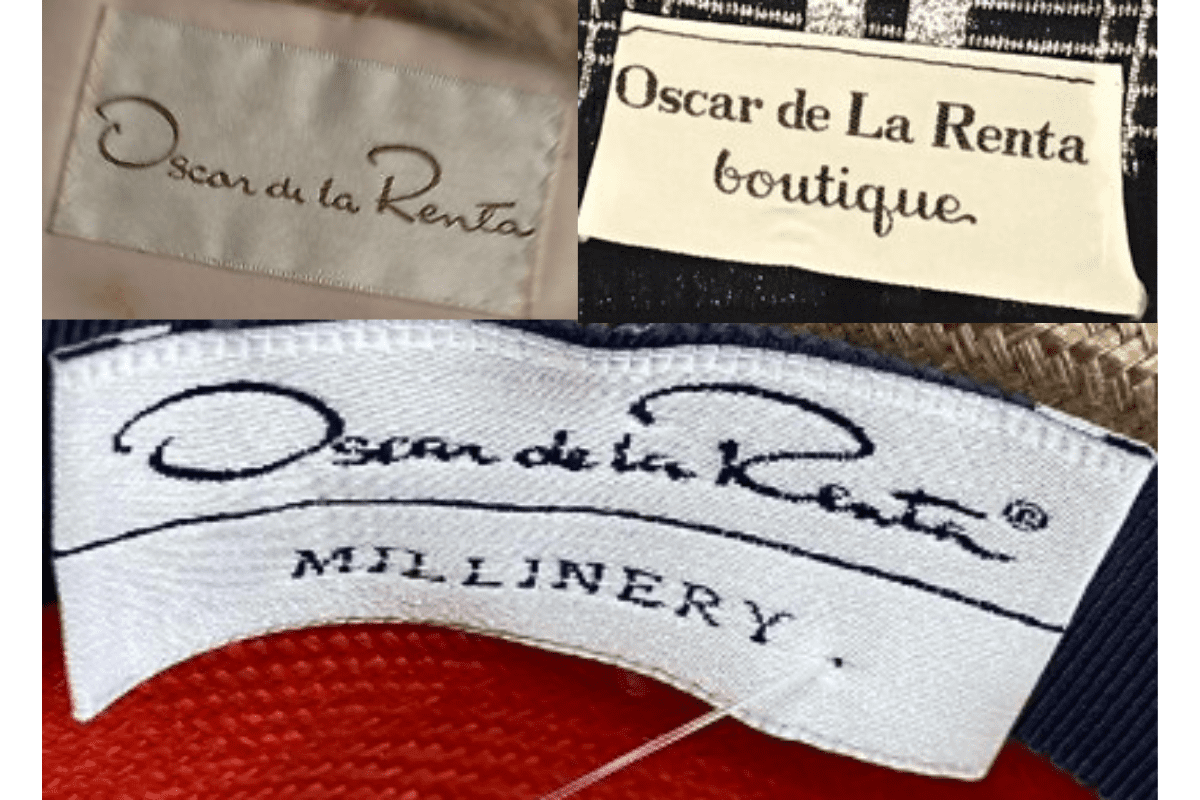 1960s vintage Oscar de la Renta tags label
