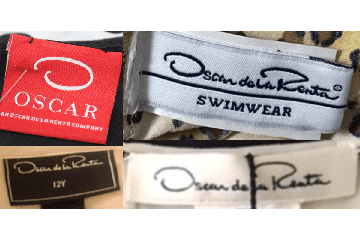 2010s vintage Oscar de la Renta tags label
