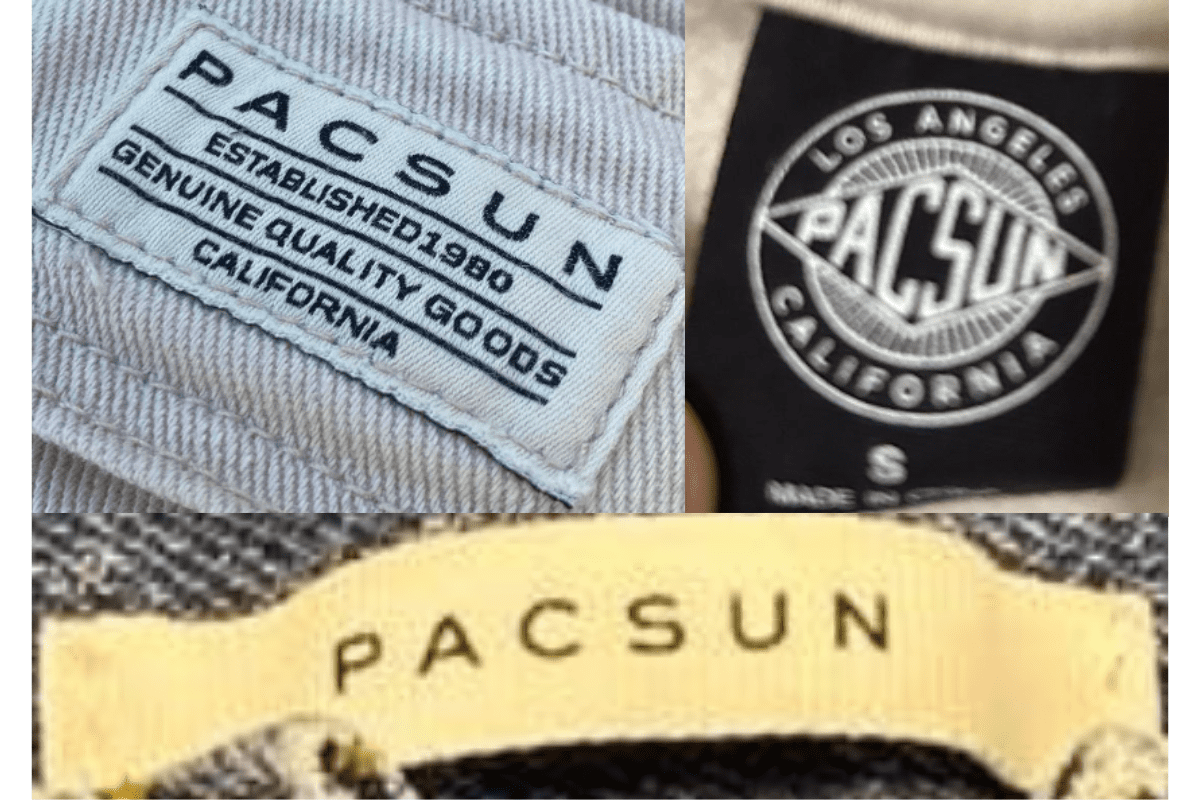 2000s vintage Pacsun tags label