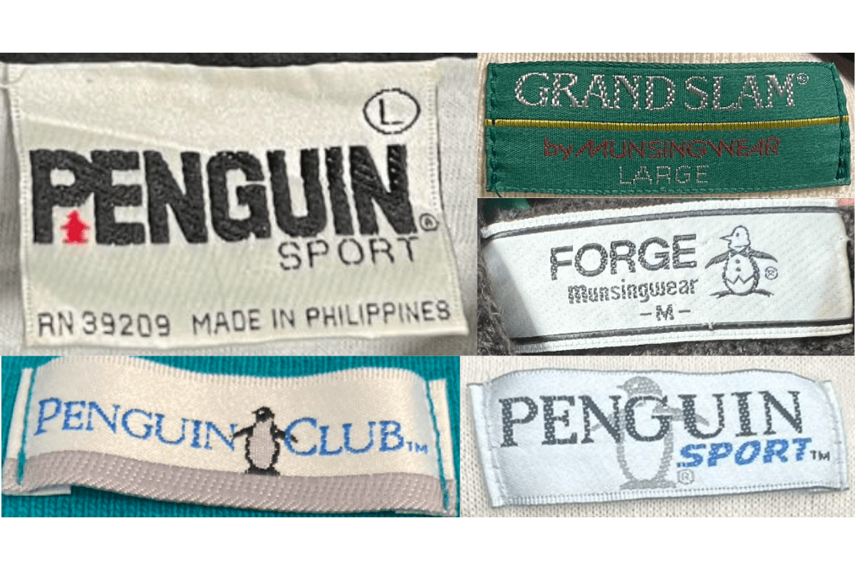 1980s vintage Penguin tags label