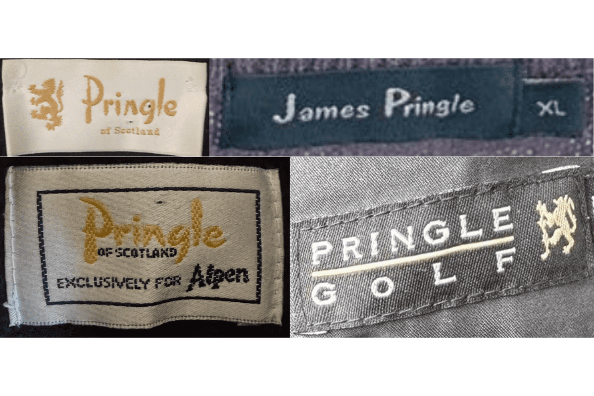 2000s vintage Pringle tags label