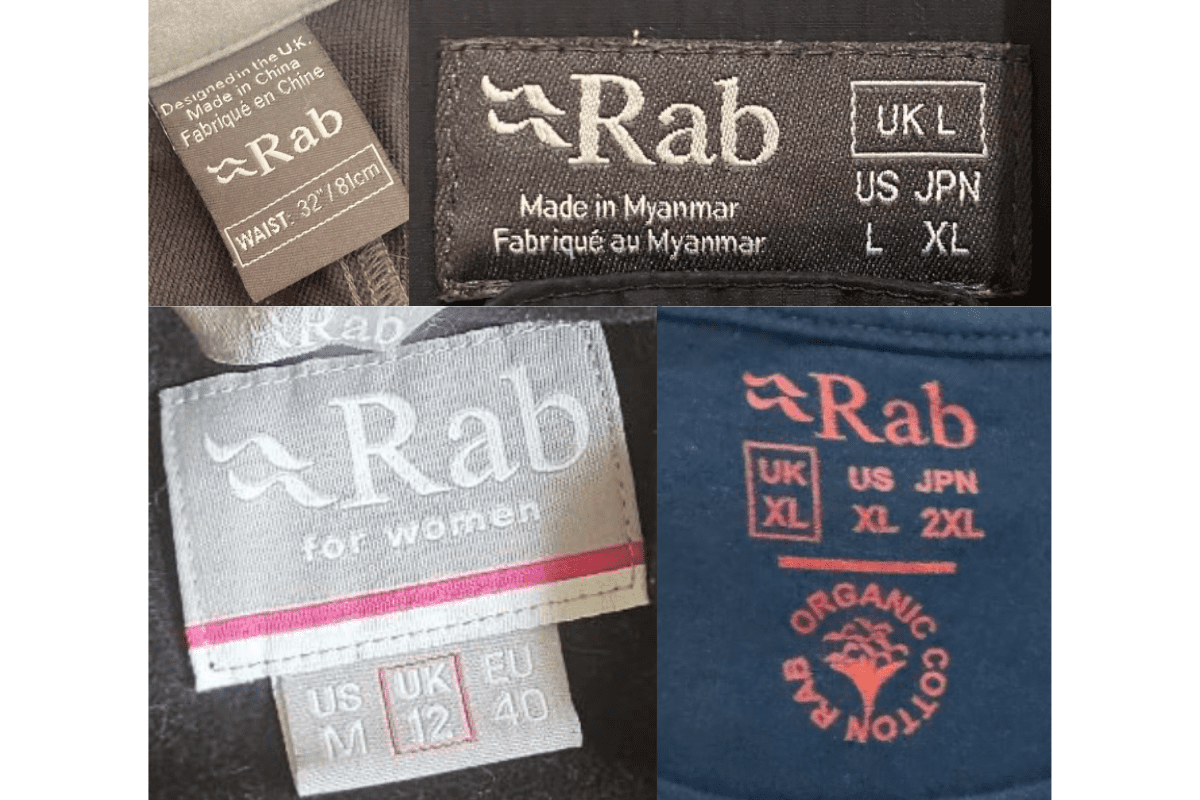 2010s vintage Rab tags label